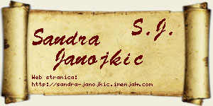 Sandra Janojkić vizit kartica
